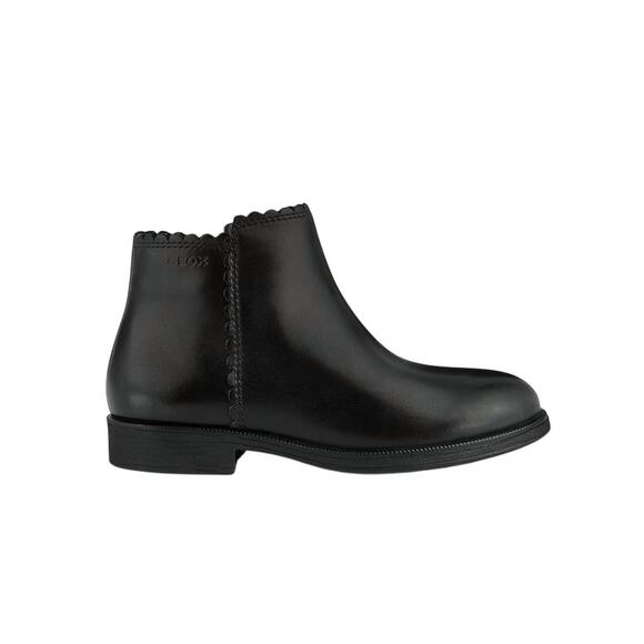 NEW GEOX girls agata ankle boots in black